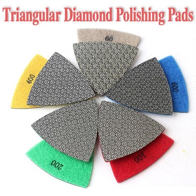 Galvanisiert Diamant Schleifpad 3 Zoll Dreieckig Sanding Grinding Schleifschuh