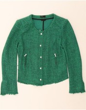 BENETTON Damen Blazer Jacke 5 Knöpfe UK 12 M...