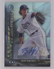 2017 Bowman Chrome Scouts Top 100 21/50 Brent Honeywell #BTP-44 Auto 1kk