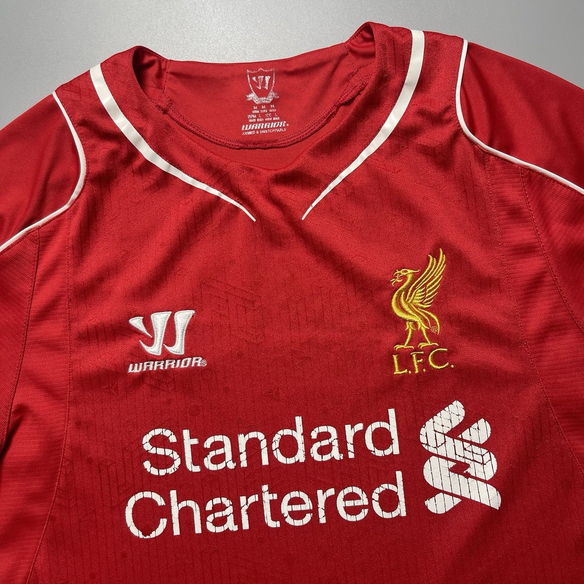 LIVERPOOL WARRIOR 2014/2015 FOOTBALL HOME JERSEY #7 LUIS SUAREZ 