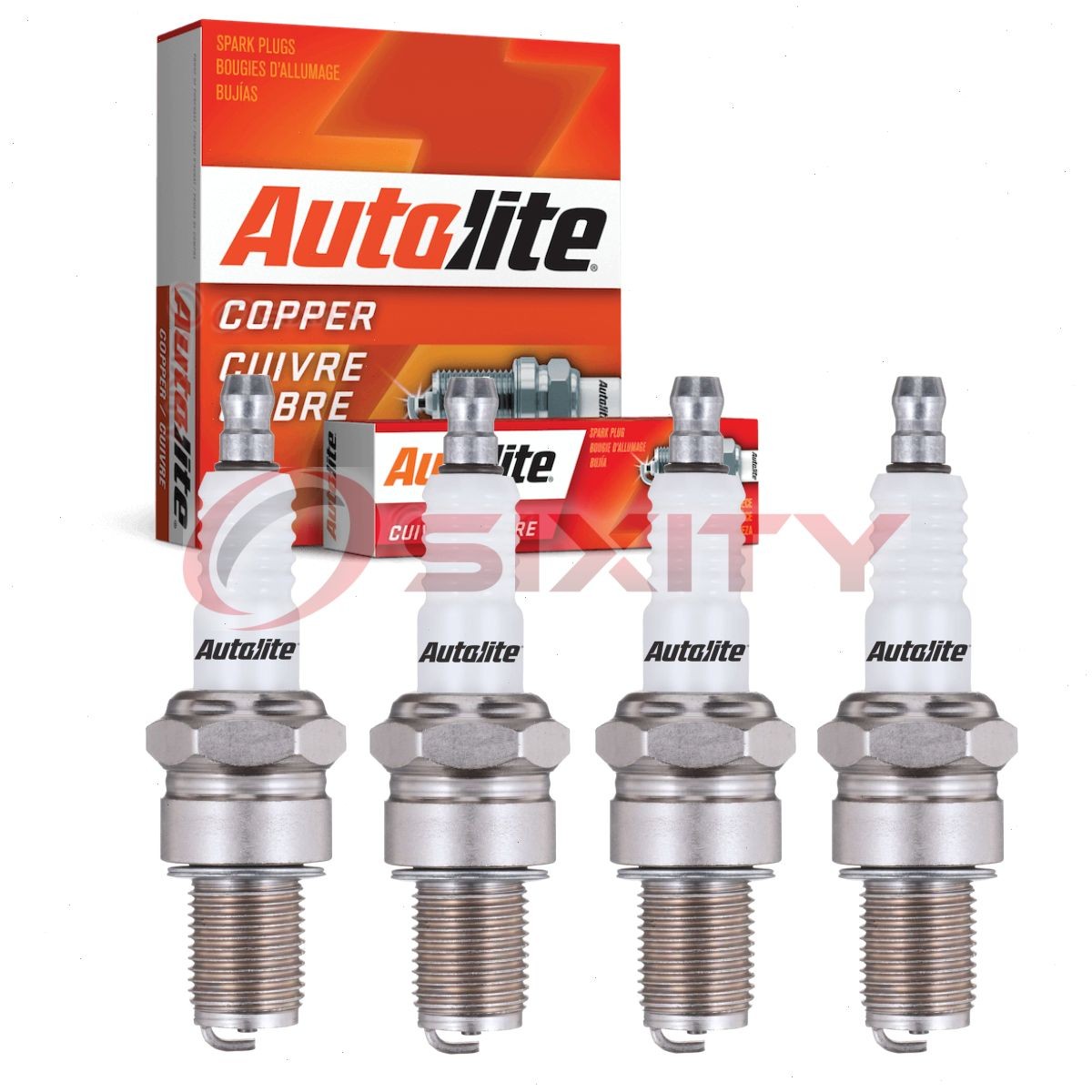 4 pc Autolite Copper Core Spark Plugs for 1973-1974 Renault R12 1.6L L4 gv