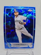 2022 Topps Chrome Sapphire Eugenio Suarez #US137 Seattle Mariners L👀k!