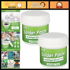 Lead-Free Solder Paste Sn99 Ag0.3 Cu0.7, 200g, T4 Particle, 217 C Melting Point