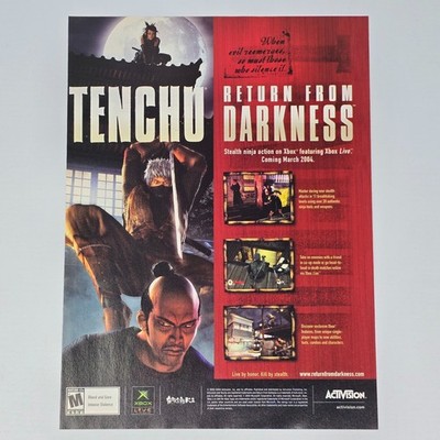 Tenchu Return from Darkness Xbox Silence It Print Ad/Poster Promo Art