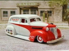 So Cal Speed Shop Style 1939 Chevrolet V8 Panel Delivery 1/64 Scale Ltd Edit M