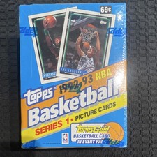 Topps 1992-93 NBA Basketball Series 1 Sealed Box Topps Gold Card Michael Jordan