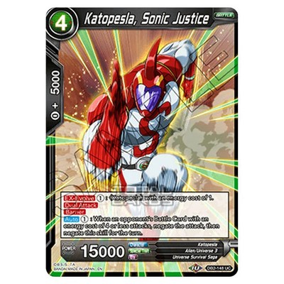 Dragon Ball Super Draft Box 05 Divine Multiverse Katopesla, Sonic Justice DB2...