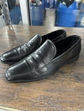 PRADA Black Leather Loafers Authenticated Size 6