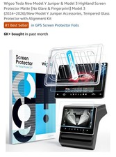 Tesla New Model Y Juniper Model 3 Highland Screen Protector Matte No Glare...