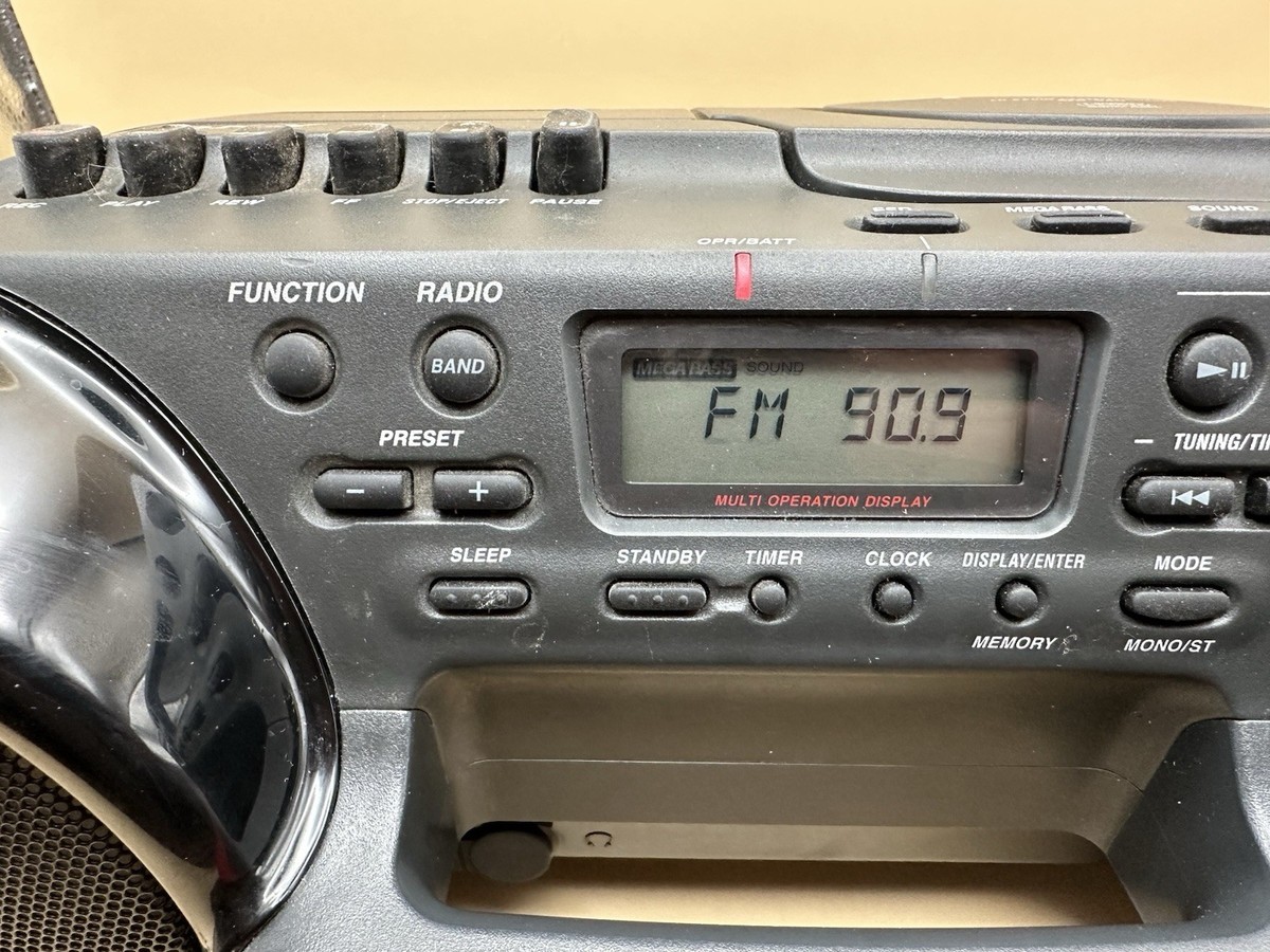 Sony CFD-980BK CD/Cassette Boombox for sale online | eBay