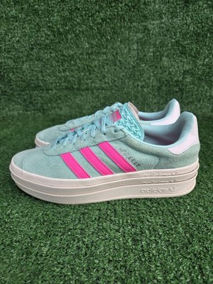 adidas gazelle silver green womens Gazelle Bold W Powder Teal Bliss Lilac Aqua / 7 / M