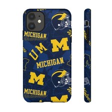 Fundas para teléfono Michigan Wolverines Apple iPhone, Samsung Galaxy y Google Pixel