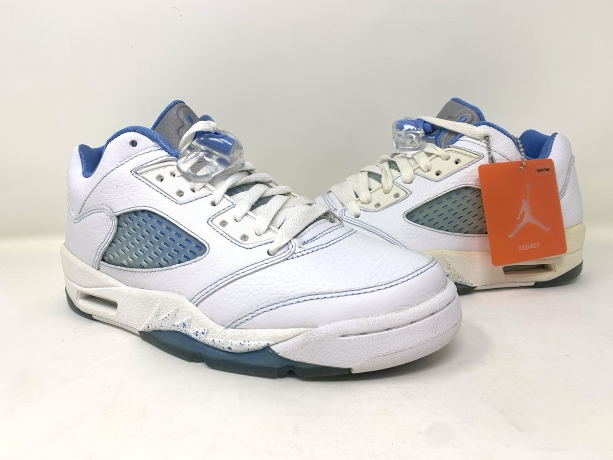 314337 141 Air Jordan 5 Retro Low UNC White University Blue US 6.5