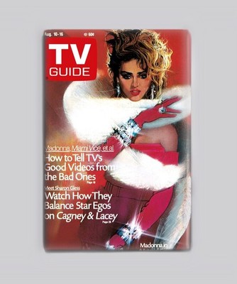 Madonna Material Girl TV Guide 1985 - 2''x3'' Fridge MAGNET