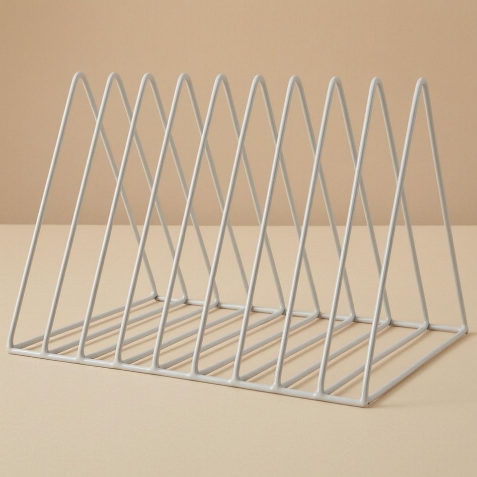 Wire Small Display Rack Iron Wire Desktop Organizer Stable Triangular Wire Display Rack Modern ...