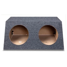 Car Audio Dual 10" Sealed Subwoofer Salnted Hatchback Stereo Sub Box Enclosure