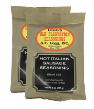 A.c. Legg's - Hot Italian Sausage Seasoning, 2 Packs - 8 Ounce Each