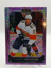 2021-22 O-Pee-Chee Platinum Hockey #94 Carter Verhaeghe Violet Pixels /299