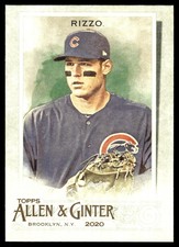 Anthony Rizzo 2020 Topps Allen & Ginter #86 Cubs MLB READ FREE SHIP AutographDen