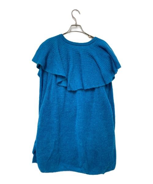 Ameri                    LOOSE FRILL KNIT TOP gre… - image 2