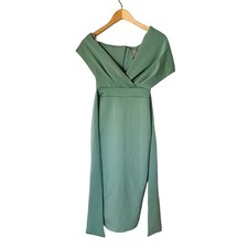 ASOS Draped Sleeve Bodycon Dress Size 0 NWT Mint Green