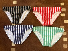 4x Smithers swim briefs, large 34 inches , speedos - stripes