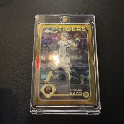45/50 Topps NPB Chrome Teruaki Sato Hanshin Tigers RC