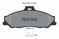 1 X Bremsbelagsatz BremsbeläGe Textar 2354001 FüR Mazda Ford