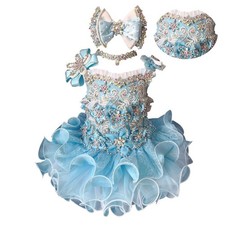 Jenniferwu G016B Infant Toddler Baby Newborn Little Girl's Pageant Party Dress