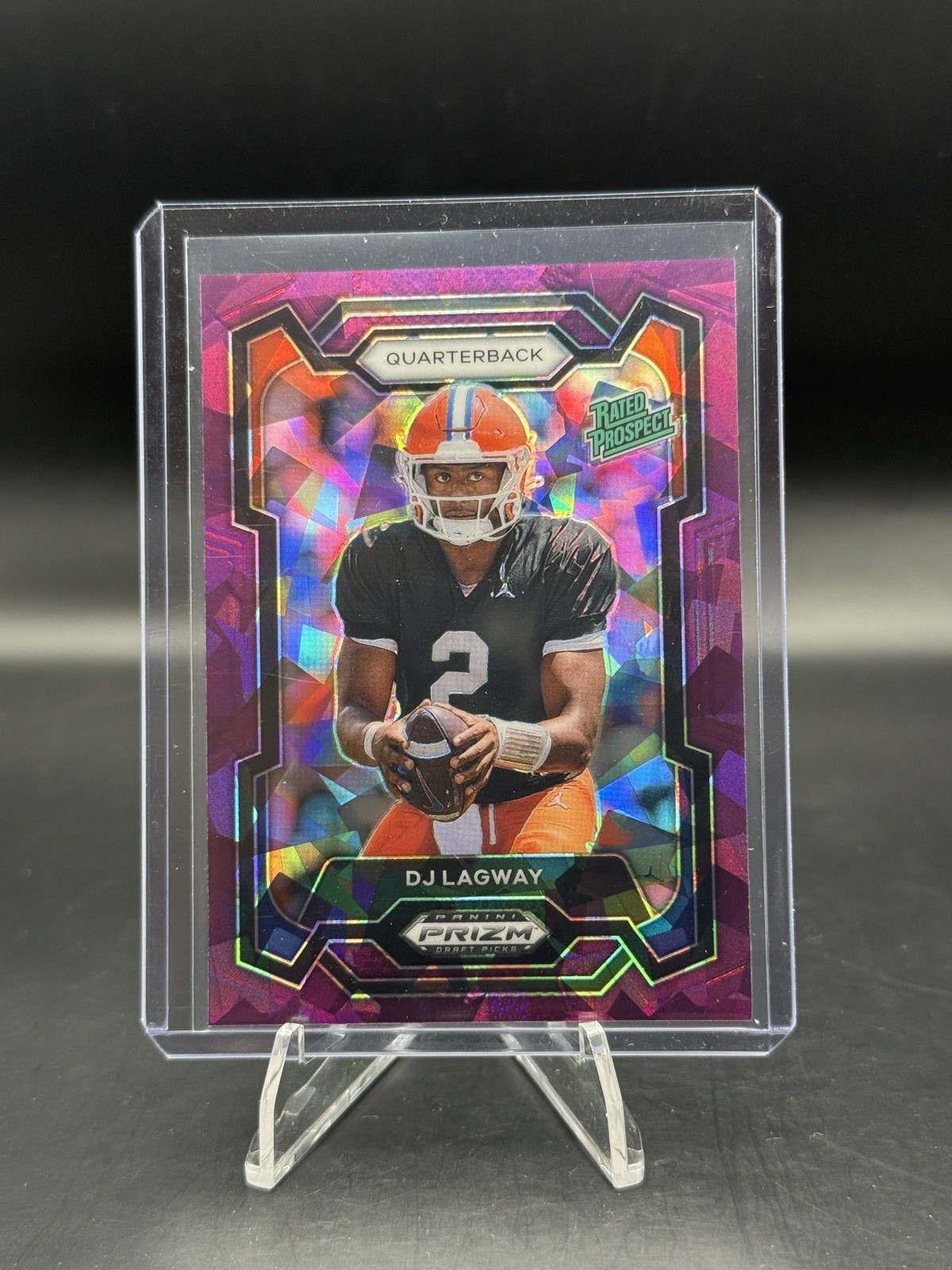 2024 Prizm Draft Picks DJ Lagway Purple Ice Rated Prospect #103/149 rc