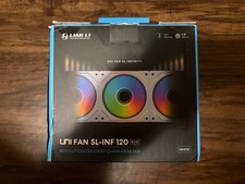 Lian Li Uni Fan SL-Infinity 120 Fans - White 3 pack 