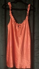 Oscar De La Renta Pink Label Coral Short Slip Dress Vintage