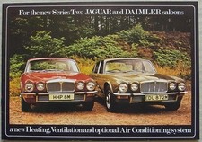 JAGUAR XJ Series 2 & DAIMLER Heating Air Conditioning Brochure Oct 1973