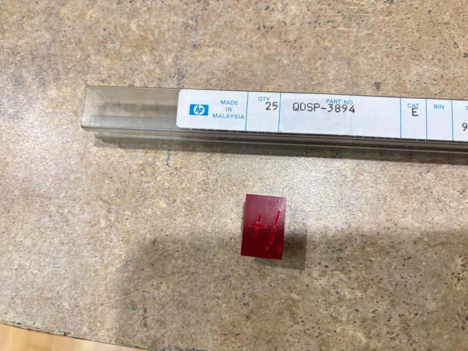 5082-7656 HP LED 1+ DISPLAY 7-SEGMENT 12-PIN DIP NEW U.S Stocking Shipr QTY DIS - Image 2 of 2