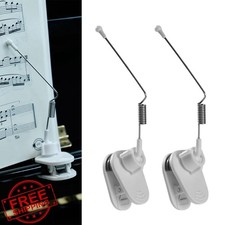 White Piano Music Book Clip Page Holder Sheet Music Stand