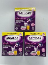 MiraLAX Mix-In Pax .5z 3 x 10 Dose, Exp. 9/2027, FREE SHIPPING