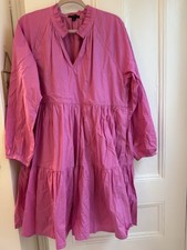 Jcrew Pink Poplin Dress Size Large