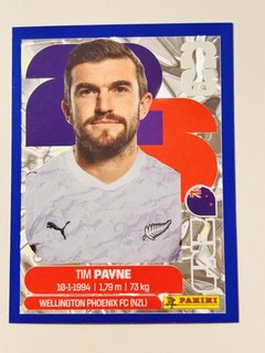 Panini FIFA World Cup 2026 Sticker Blue Crumple NZL 6. Tim Payne (New Zealand)