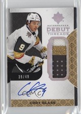 2019-20 Ultimate Collection Debut Threads 39/49 Tier 2 Cody Glass Patch Auto f0l
