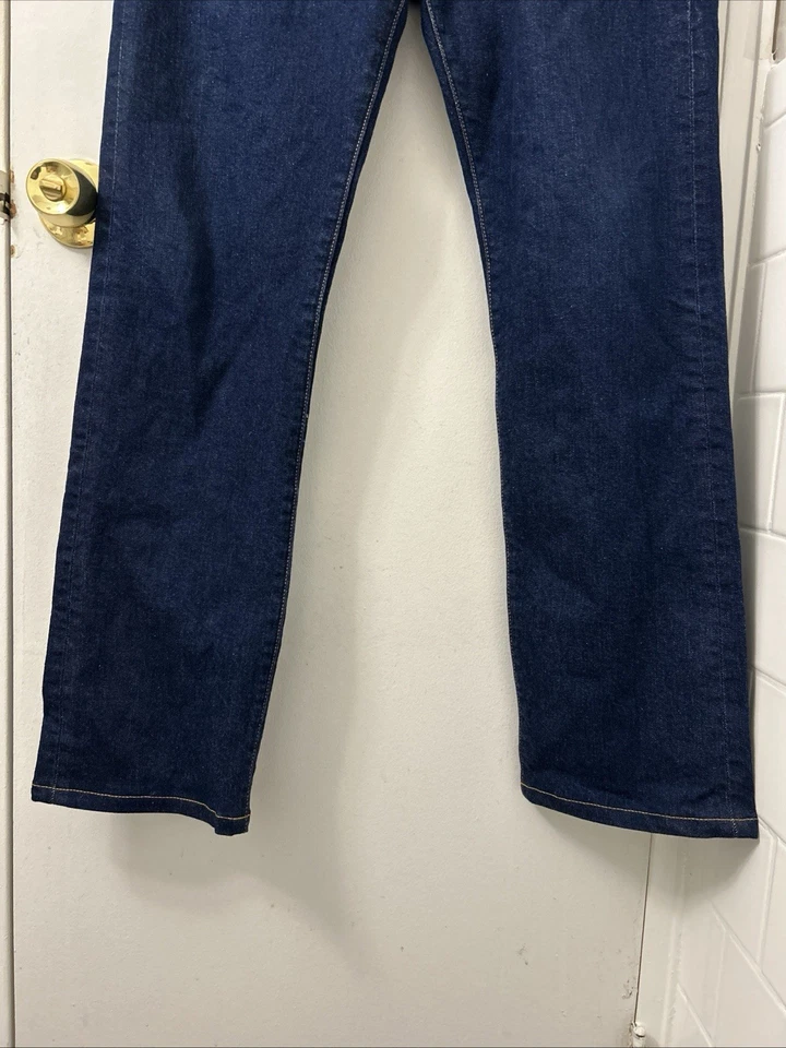 Jeans Levis 501 De Colección Para Hombres 32x34 Azul Hecho y Hecho a Mano Ribete Big E Denim Original Foto 3 de 4