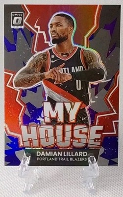  2022-23 donruss optic DAMIAN LILLARD (insert/purple prizm) #2  *Blazers*
