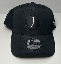 Johnnie-O New Era 9FORTY Black Adjustable Golf Hat Palm Print NWOT