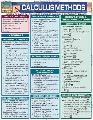 Calculus Methods (Quickstudy Reference Guides - Academic)