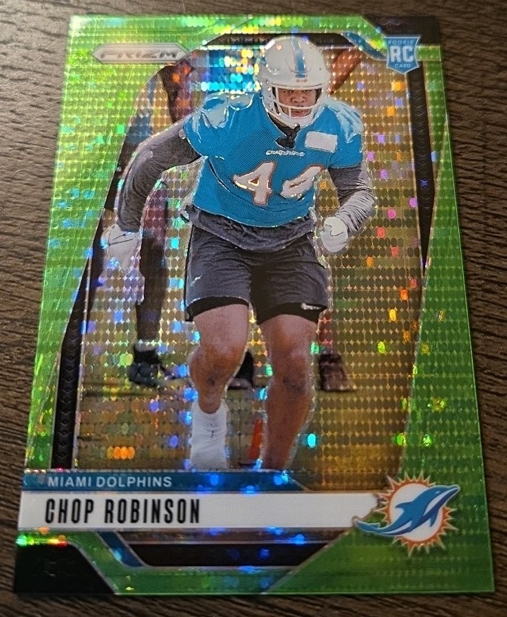2024 Panini Prizm - Rookies Chop Robinson #319 Neon Green Pulsar Prizm (RC)