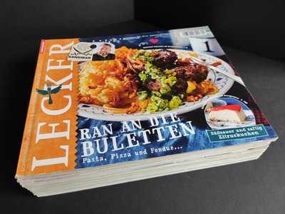 LECKER Food-Magazin Gesamtausgabe 2016, 10 Hefte kochen & genießen, Top Zustand