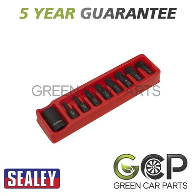 Sealey Premier Spline Impact Bit & Halter Set 1/2'' Vierkantantrieb 9-teilig AK5611