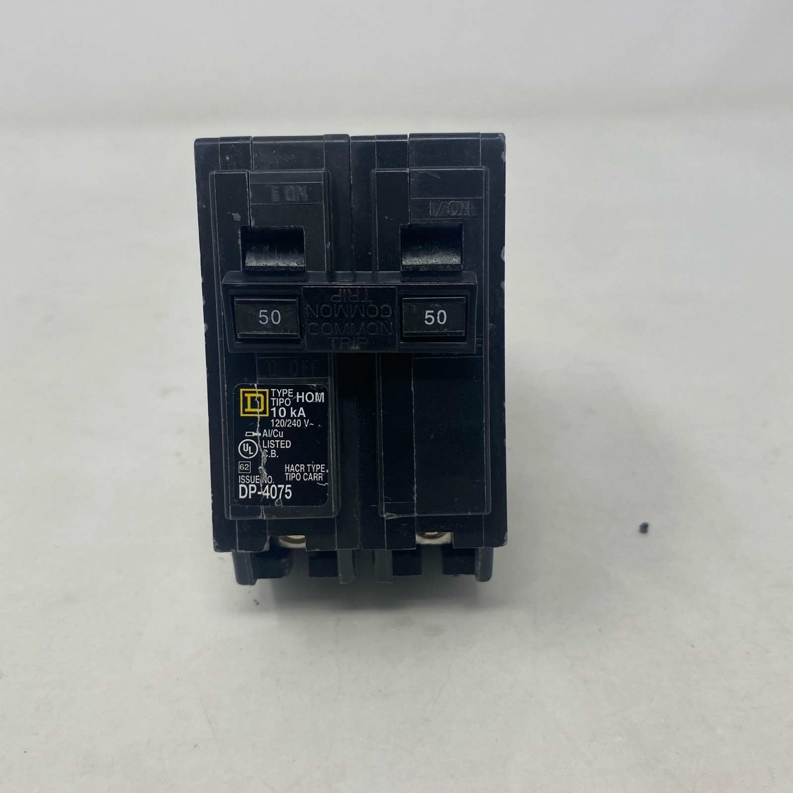 Square D Homeline HOM250 50A 2-Pole Breaker, Black, 2-inch