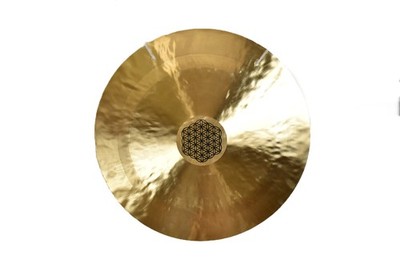 Feng-Gong/Wind-Gong Blume des Lebens - 20''/50 cm Handheld Hand-Gong