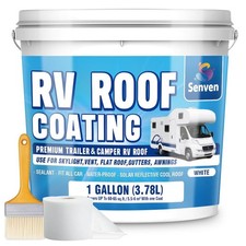 RV Roof Sealant RV Roof Coating RV Roof Sealant White 1 Gallon Waterproof Solar