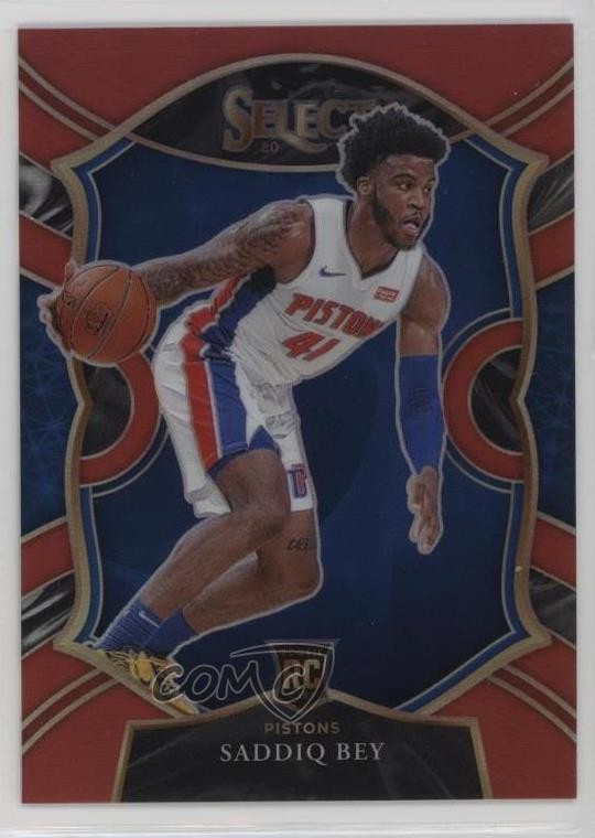 2020-21 Panini Select Concourse Red Prizm 46/199 Saddiq Bey #79 0c6